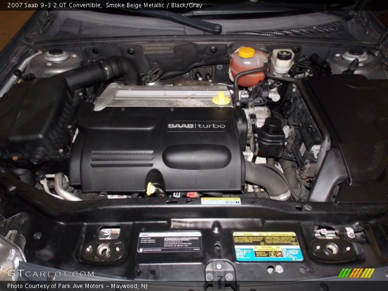 Smoke Beige Metallic / Black/Gray 2007 Saab 9-3 2.0T Convertible