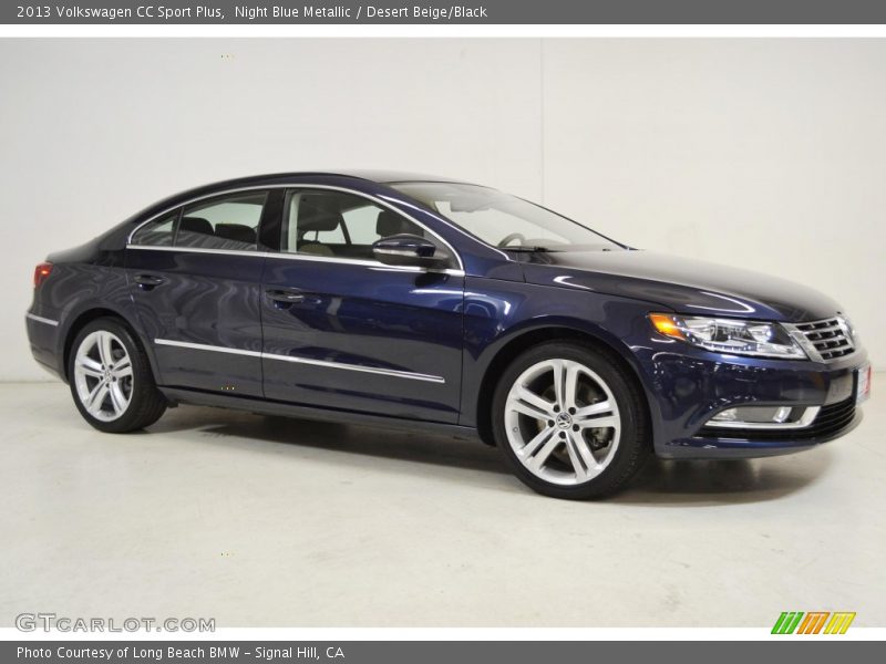 Night Blue Metallic / Desert Beige/Black 2013 Volkswagen CC Sport Plus