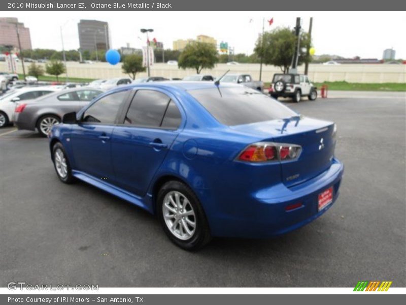 Octane Blue Metallic / Black 2010 Mitsubishi Lancer ES