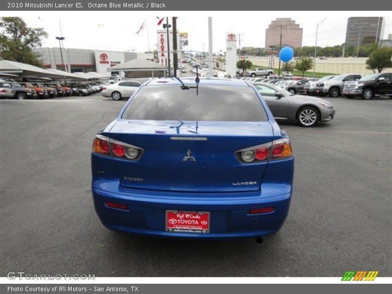 Octane Blue Metallic / Black 2010 Mitsubishi Lancer ES