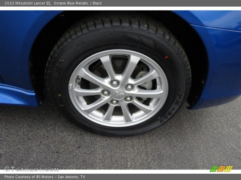 Octane Blue Metallic / Black 2010 Mitsubishi Lancer ES