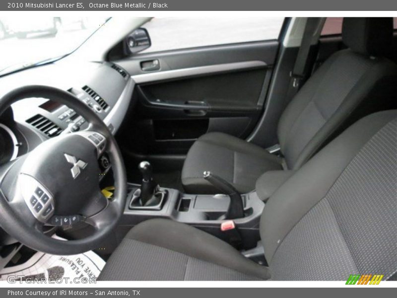 Octane Blue Metallic / Black 2010 Mitsubishi Lancer ES