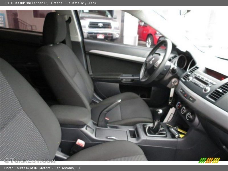 Octane Blue Metallic / Black 2010 Mitsubishi Lancer ES