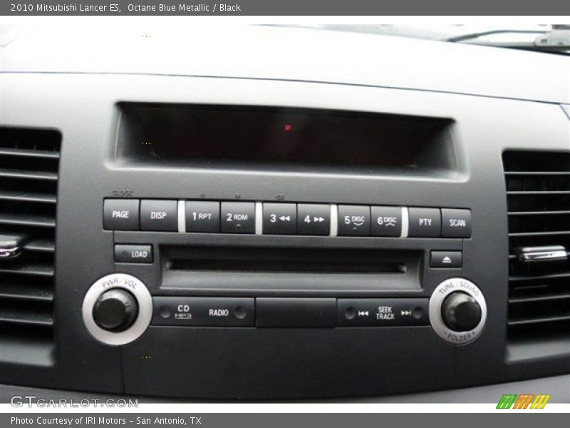 Octane Blue Metallic / Black 2010 Mitsubishi Lancer ES