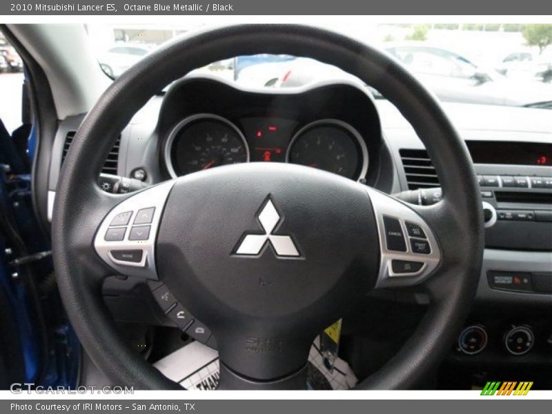 Octane Blue Metallic / Black 2010 Mitsubishi Lancer ES