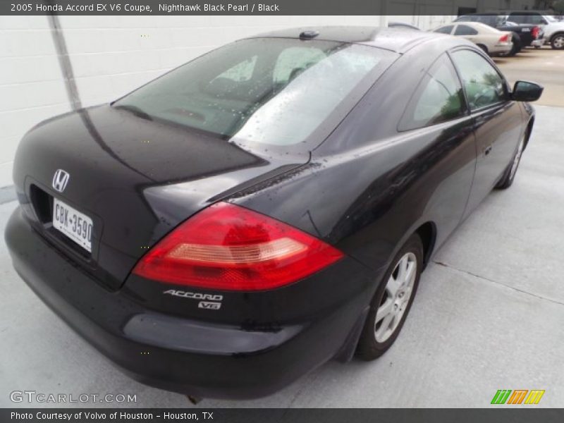 Nighthawk Black Pearl / Black 2005 Honda Accord EX V6 Coupe