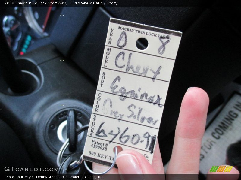 Silverstone Metallic / Ebony 2008 Chevrolet Equinox Sport AWD
