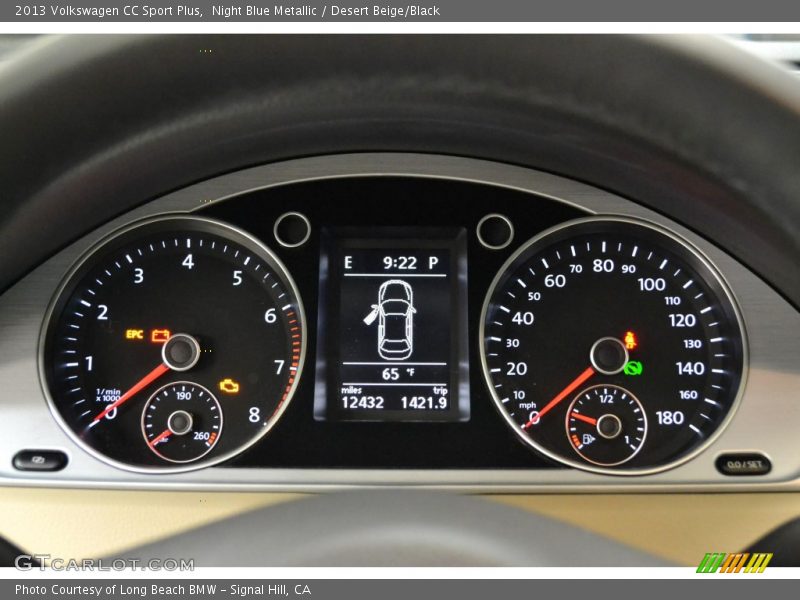 Night Blue Metallic / Desert Beige/Black 2013 Volkswagen CC Sport Plus
