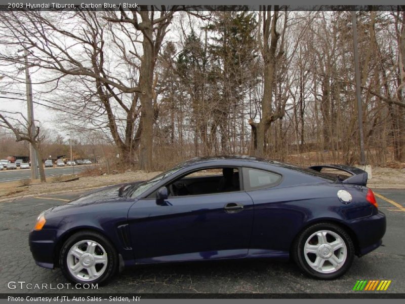 Carbon Blue / Black 2003 Hyundai Tiburon