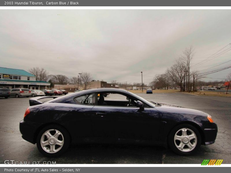 Carbon Blue / Black 2003 Hyundai Tiburon