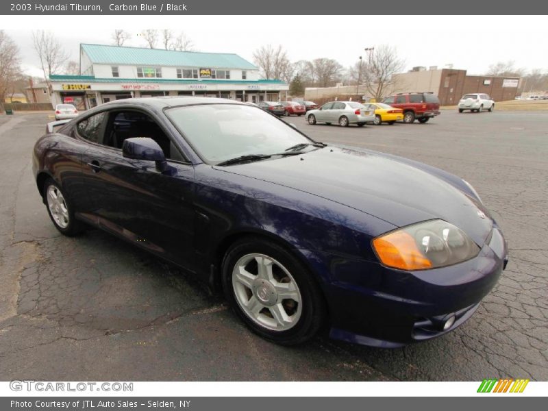 Carbon Blue / Black 2003 Hyundai Tiburon