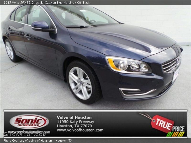 Caspian Blue Metallic / Off-Black 2015 Volvo S60 T5 Drive-E