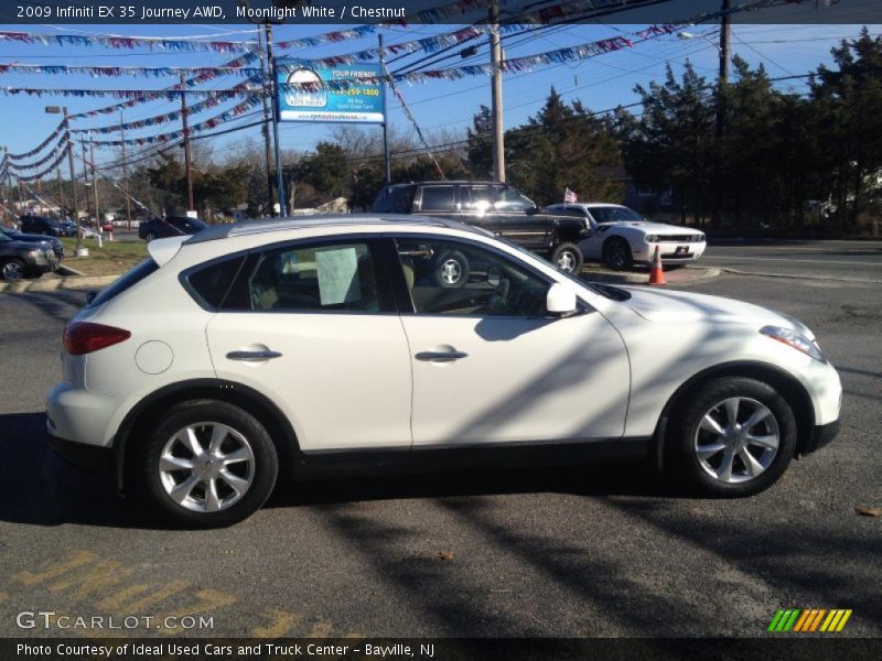 Moonlight White / Chestnut 2009 Infiniti EX 35 Journey AWD