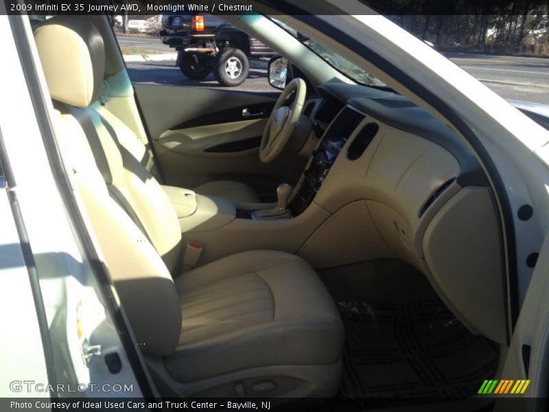 Moonlight White / Chestnut 2009 Infiniti EX 35 Journey AWD