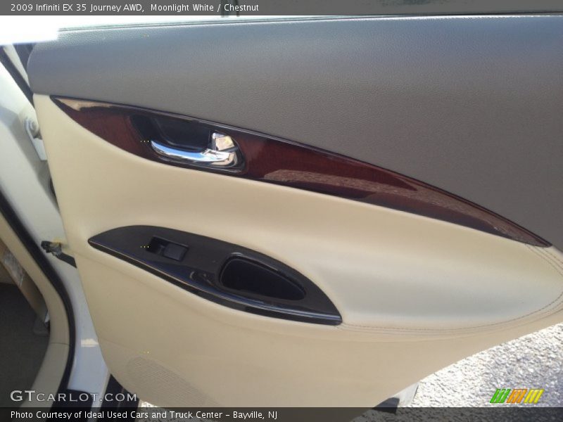 Moonlight White / Chestnut 2009 Infiniti EX 35 Journey AWD