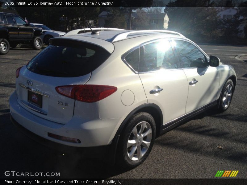 Moonlight White / Chestnut 2009 Infiniti EX 35 Journey AWD