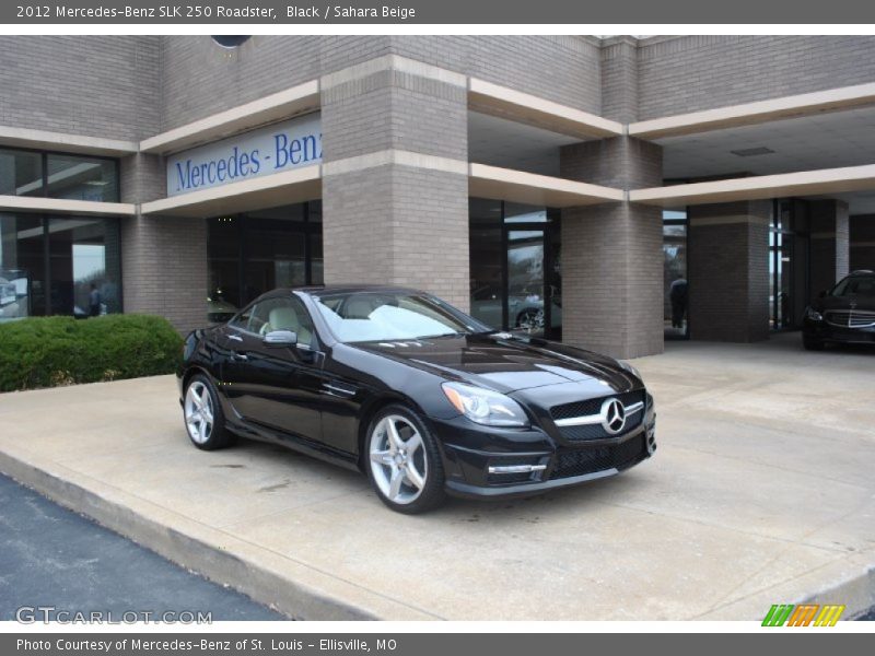 Black / Sahara Beige 2012 Mercedes-Benz SLK 250 Roadster