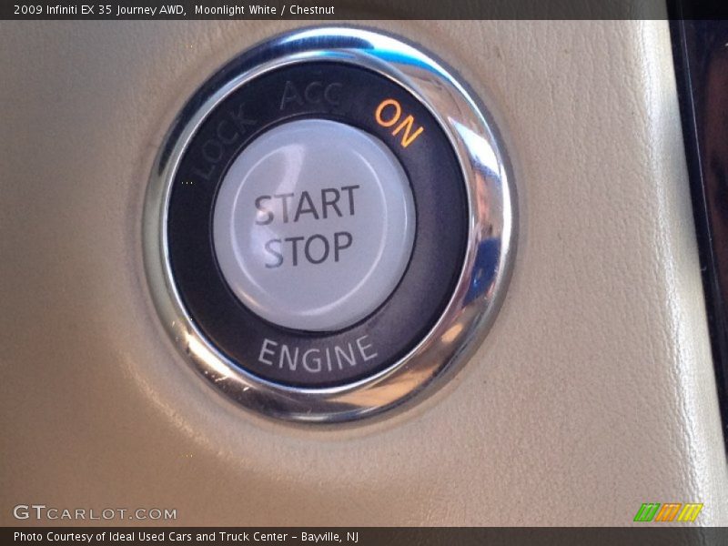 Moonlight White / Chestnut 2009 Infiniti EX 35 Journey AWD
