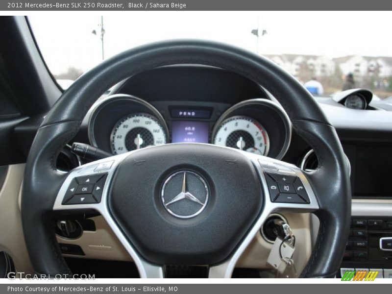 Black / Sahara Beige 2012 Mercedes-Benz SLK 250 Roadster