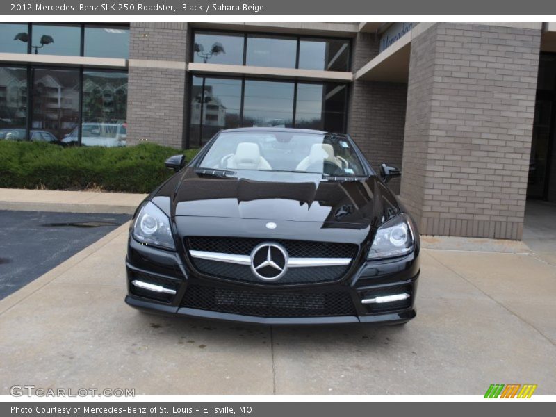 Black / Sahara Beige 2012 Mercedes-Benz SLK 250 Roadster