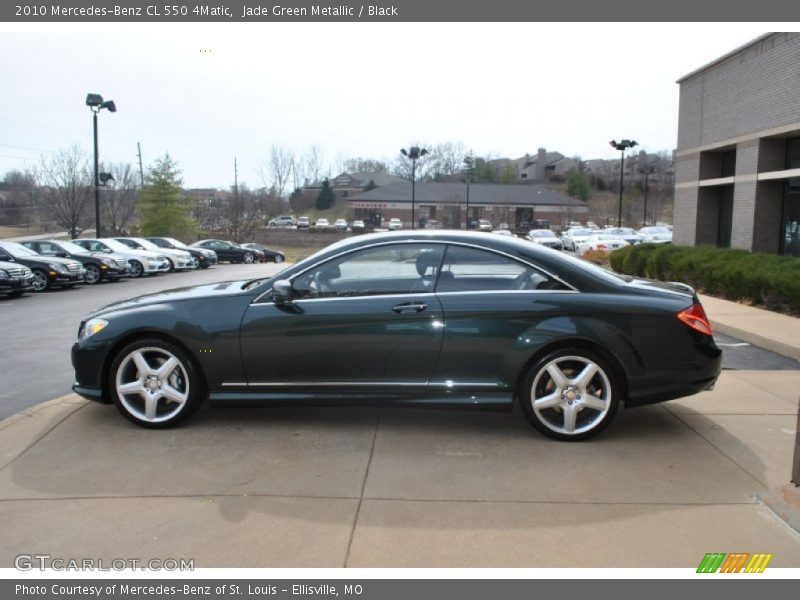 Jade Green Metallic / Black 2010 Mercedes-Benz CL 550 4Matic