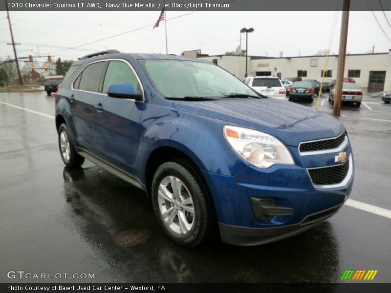Navy Blue Metallic / Jet Black/Light Titanium 2010 Chevrolet Equinox LT AWD