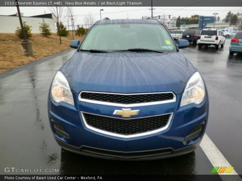 Navy Blue Metallic / Jet Black/Light Titanium 2010 Chevrolet Equinox LT AWD