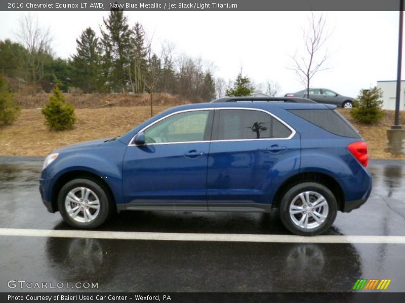 Navy Blue Metallic / Jet Black/Light Titanium 2010 Chevrolet Equinox LT AWD