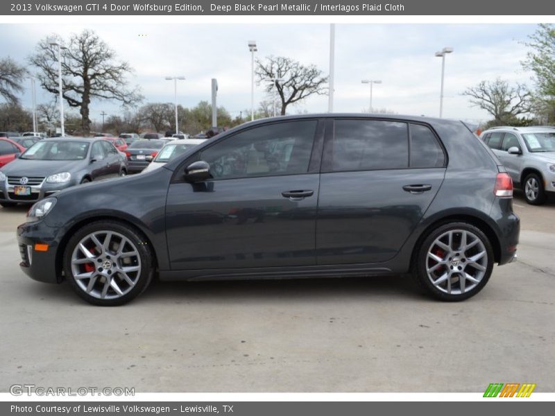Deep Black Pearl Metallic / Interlagos Plaid Cloth 2013 Volkswagen GTI 4 Door Wolfsburg Edition