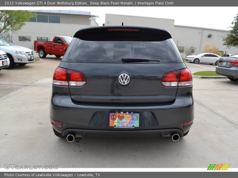 Deep Black Pearl Metallic / Interlagos Plaid Cloth 2013 Volkswagen GTI 4 Door Wolfsburg Edition