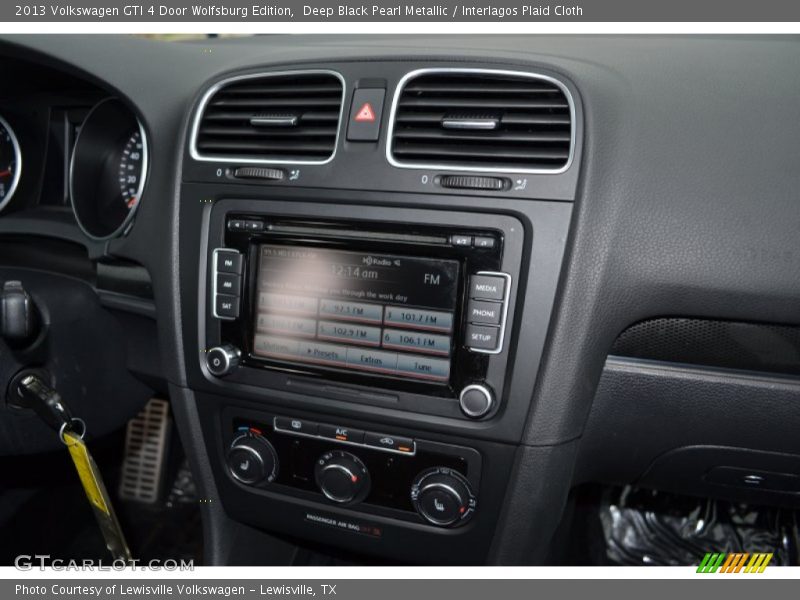 Deep Black Pearl Metallic / Interlagos Plaid Cloth 2013 Volkswagen GTI 4 Door Wolfsburg Edition