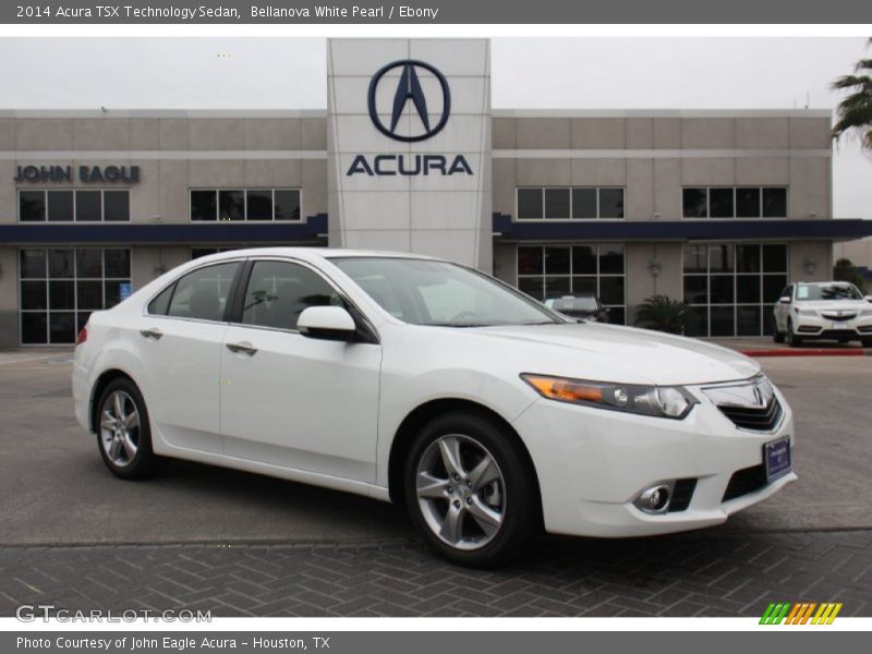 Bellanova White Pearl / Ebony 2014 Acura TSX Technology Sedan