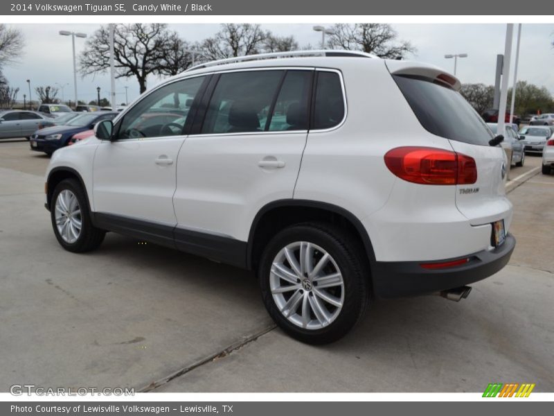 Candy White / Black 2014 Volkswagen Tiguan SE