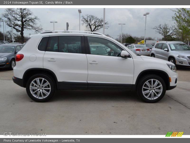 Candy White / Black 2014 Volkswagen Tiguan SE