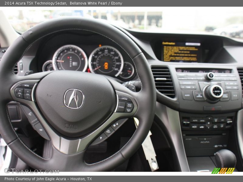 Bellanova White Pearl / Ebony 2014 Acura TSX Technology Sedan