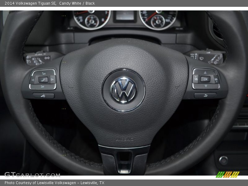 Candy White / Black 2014 Volkswagen Tiguan SE