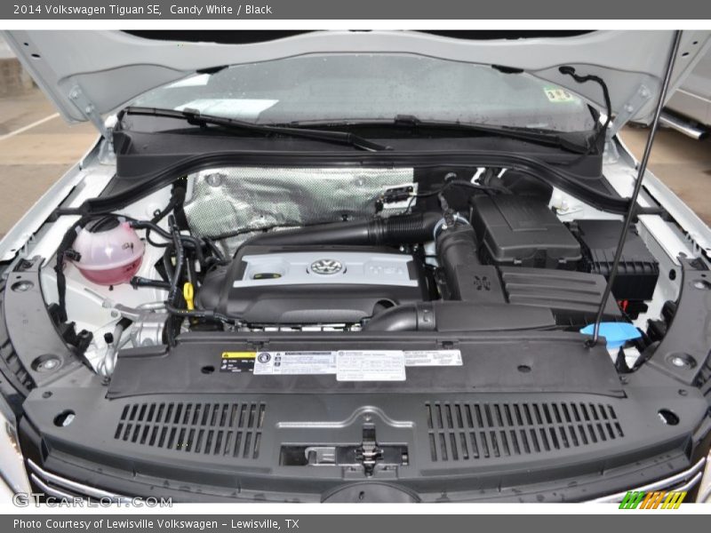 Candy White / Black 2014 Volkswagen Tiguan SE