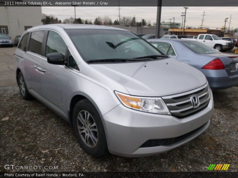 Alabaster Silver Metallic / Gray 2011 Honda Odyssey EX-L