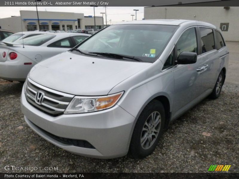Alabaster Silver Metallic / Gray 2011 Honda Odyssey EX-L
