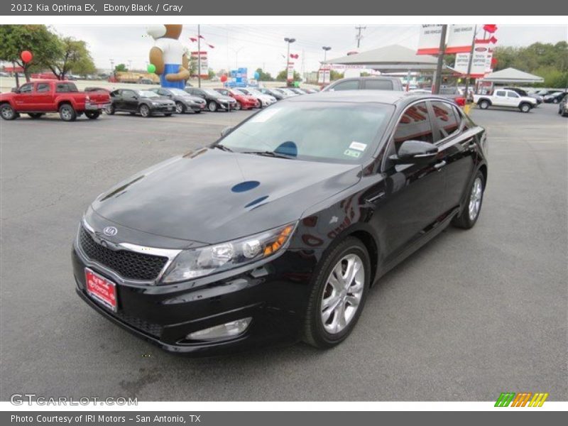 Ebony Black / Gray 2012 Kia Optima EX
