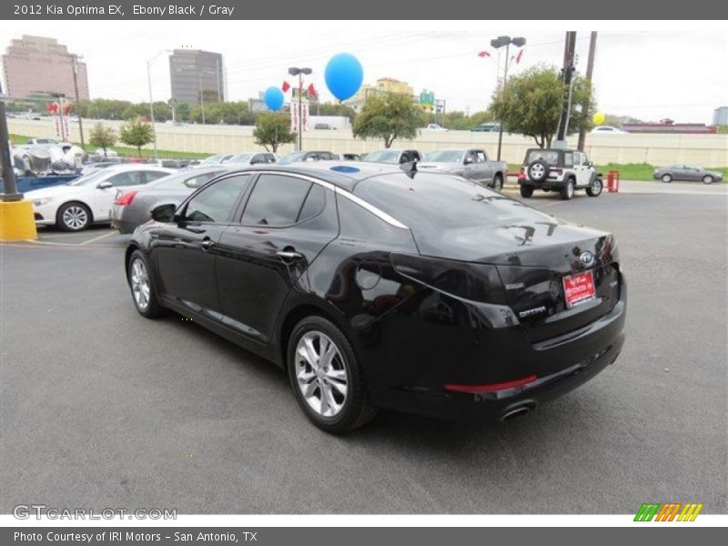 Ebony Black / Gray 2012 Kia Optima EX
