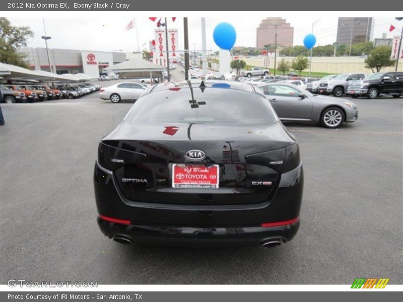 Ebony Black / Gray 2012 Kia Optima EX