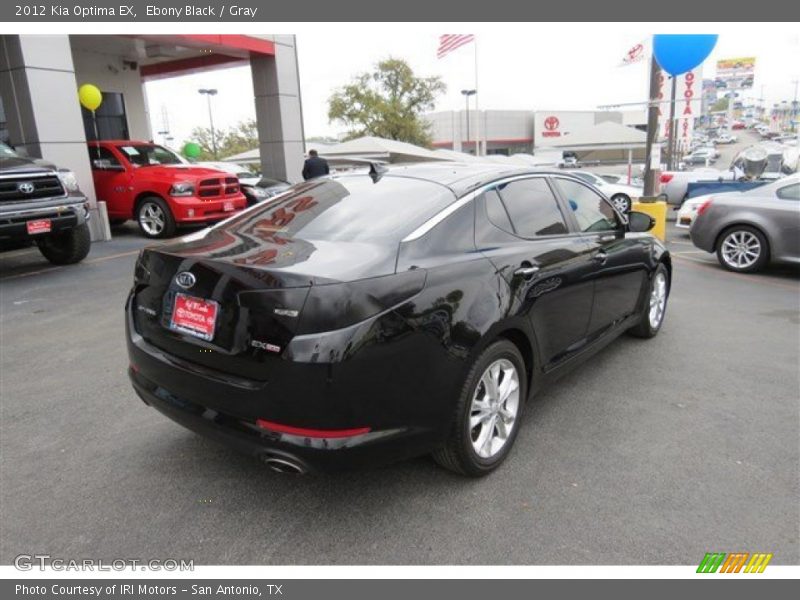 Ebony Black / Gray 2012 Kia Optima EX