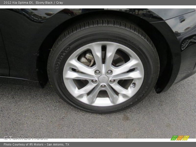 Ebony Black / Gray 2012 Kia Optima EX