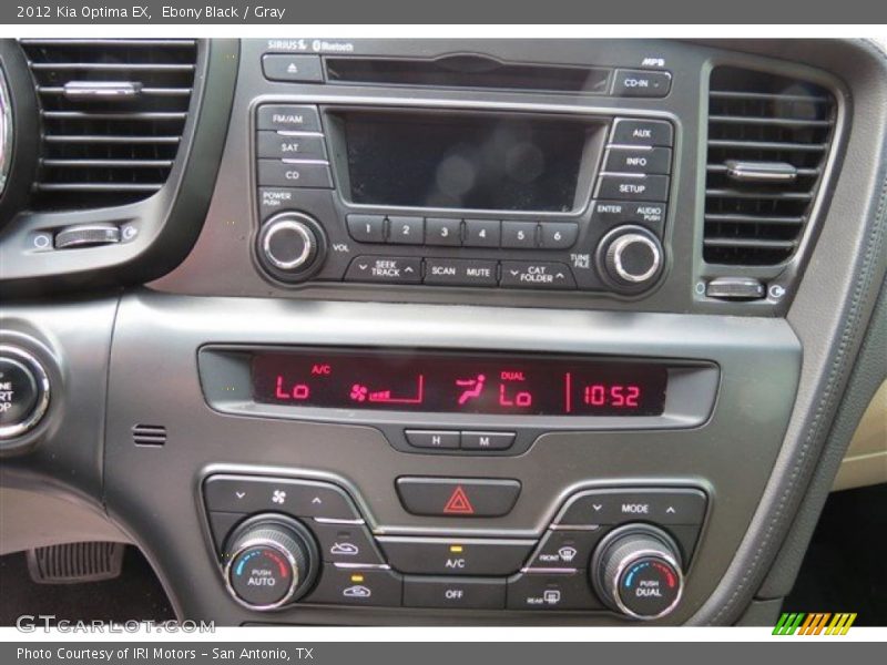 Ebony Black / Gray 2012 Kia Optima EX