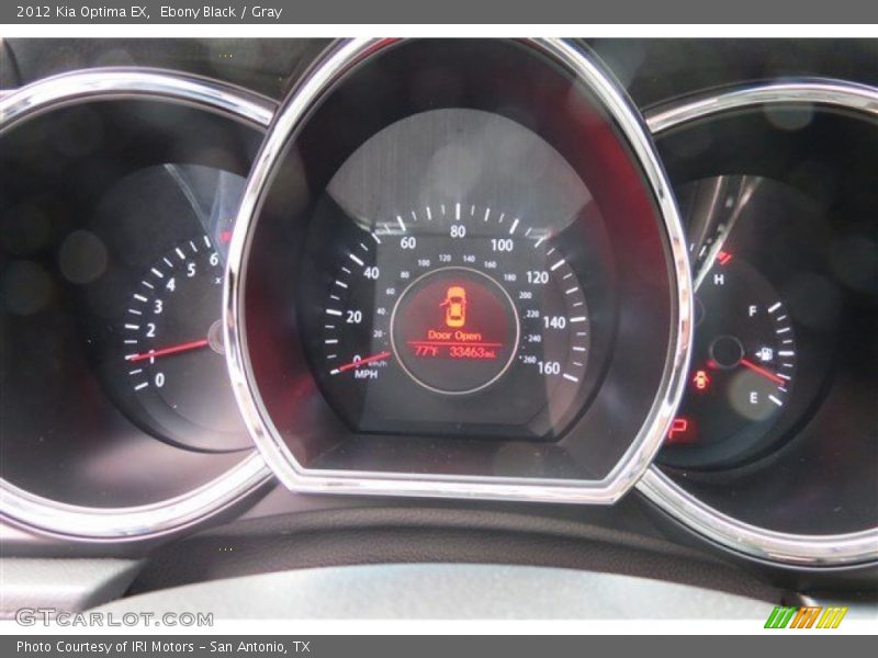 Ebony Black / Gray 2012 Kia Optima EX