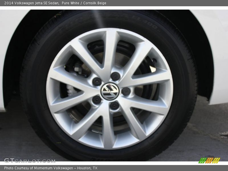 Pure White / Cornsilk Beige 2014 Volkswagen Jetta SE Sedan