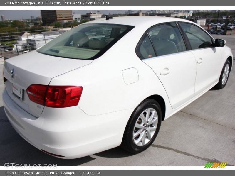 Pure White / Cornsilk Beige 2014 Volkswagen Jetta SE Sedan
