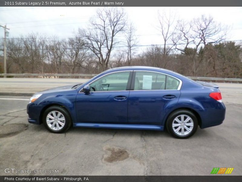 Azurite Blue Pearl / Warm Ivory 2011 Subaru Legacy 2.5i Premium