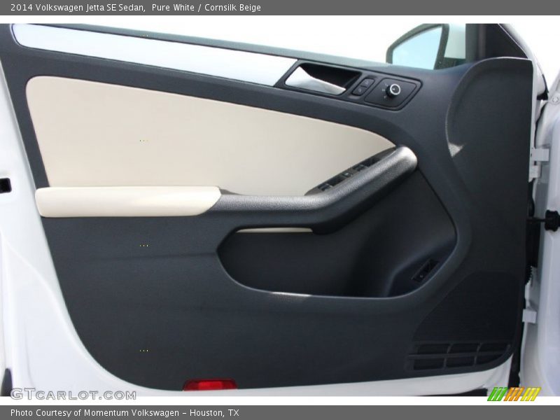 Pure White / Cornsilk Beige 2014 Volkswagen Jetta SE Sedan